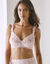 Soutien-gorge brodé microfibre sans armatures Sienne - lot de 2 (blanc + poudre)