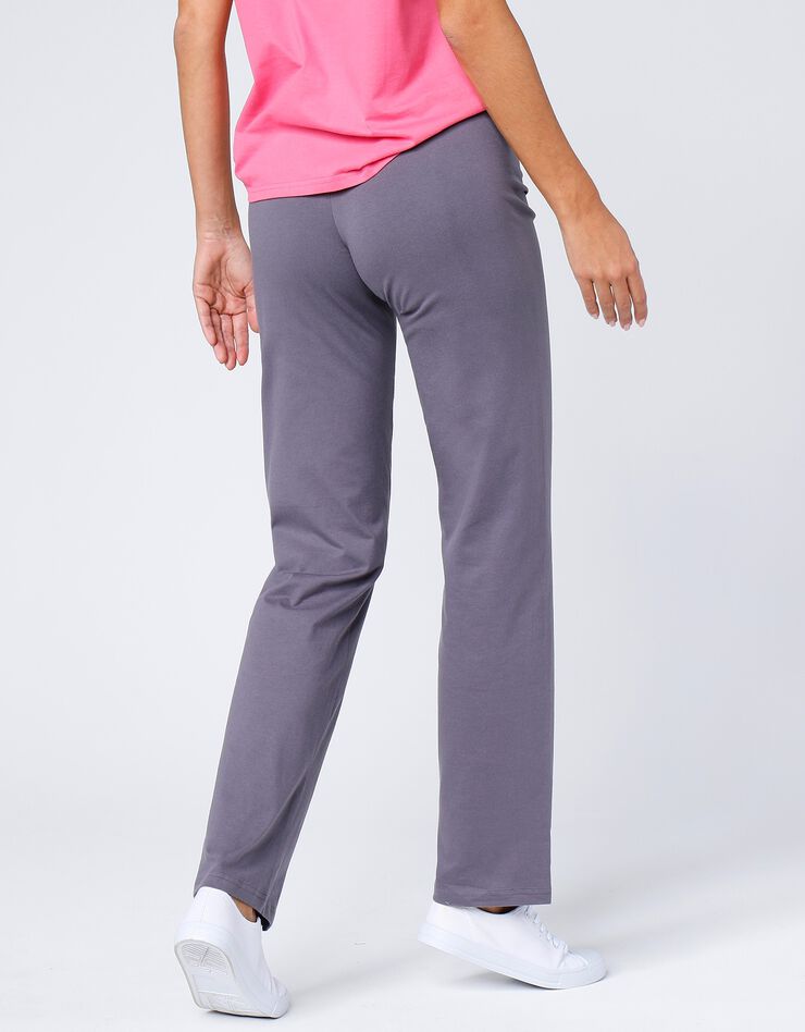 Pantalon droit en coton bio, éco-responsable (anthracite)