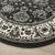 Tapis rond motifs perse (gris anthracite)