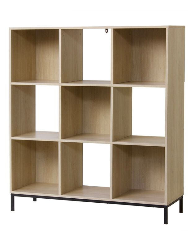 Etagère de rangement STOCKIES - 9 cases (naturel)