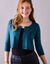 Gilet boléro boutonné (vert émeraude)