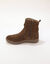 Boots pliss&eacute;es cuir largeur confort (chocolat)