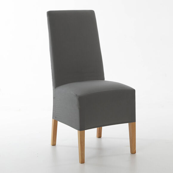 Housse de chaise microfibre (gris anthracite)