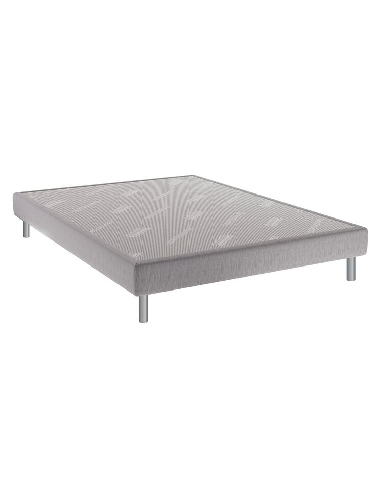 Sommier tapissier lattes fixes Dunlopillo® (gris perle)