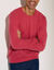 Pull uni col rond (framboise)