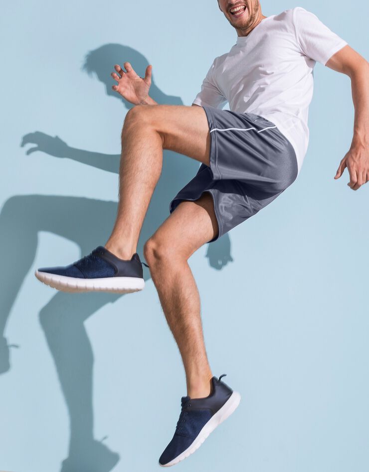 Short sport élastiqué (gris) Short sport élastiqué (gris)