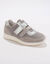 Baskets scratchées spécial pieds sensibles en tissu extensible (gris)