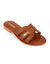 Mules plates en cuir Damia (marron)