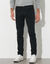 Pantalon droit 5 poches twill coton extensible (noir)