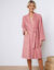 Peignoir mixte adute éponge bouclette 1er prix (bois de rose)