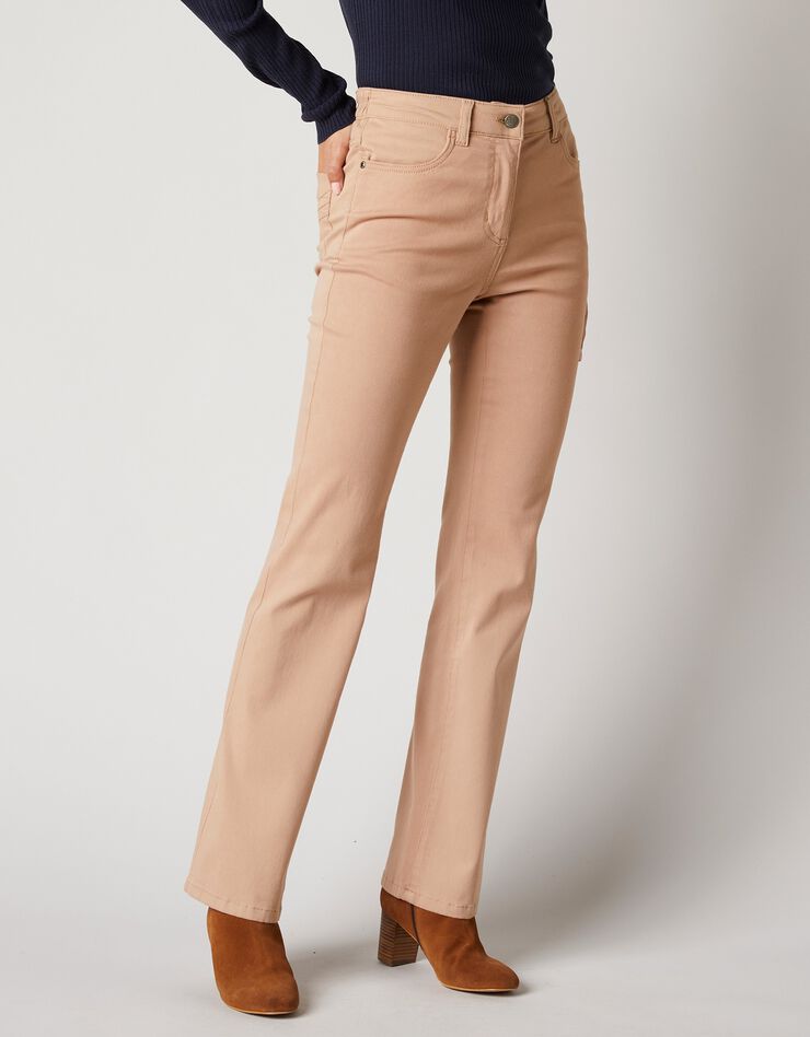 Pantalon bootcut, twill stretch (taupe) Pantalon bootcut, twill stretch (taupe)