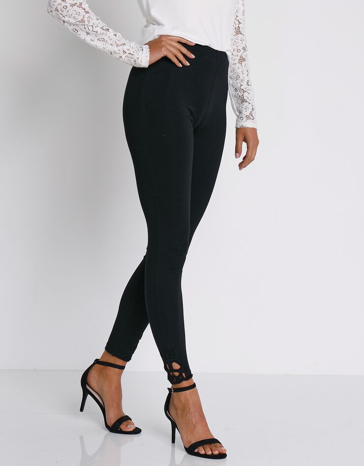 Legging base macramé (noir) Legging base macramé (noir)