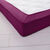 Drap-housse uni flanelle bonnets 32 cm (prune)