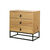 Commode STOCKIES style industriel -3 tiroirs (naturel)