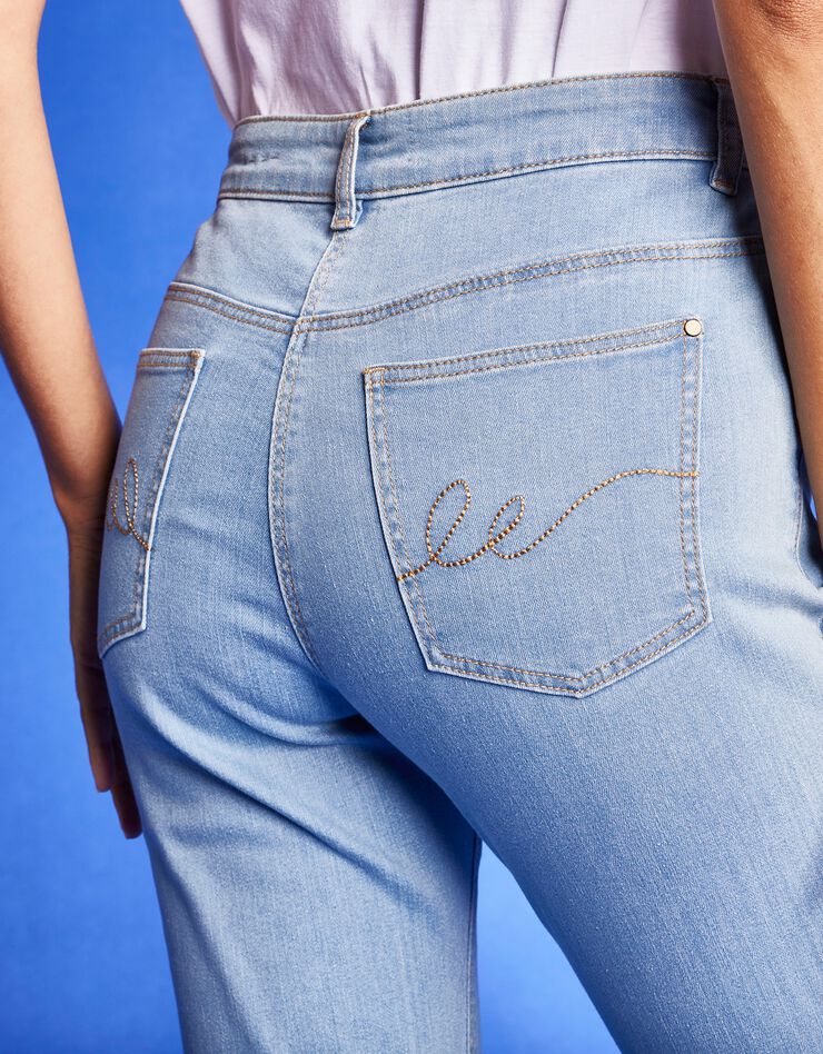 Jean stretch coupe 7/8ème fuselée (bleached) Jean stretch coupe 7/8ème fuselée (bleached)