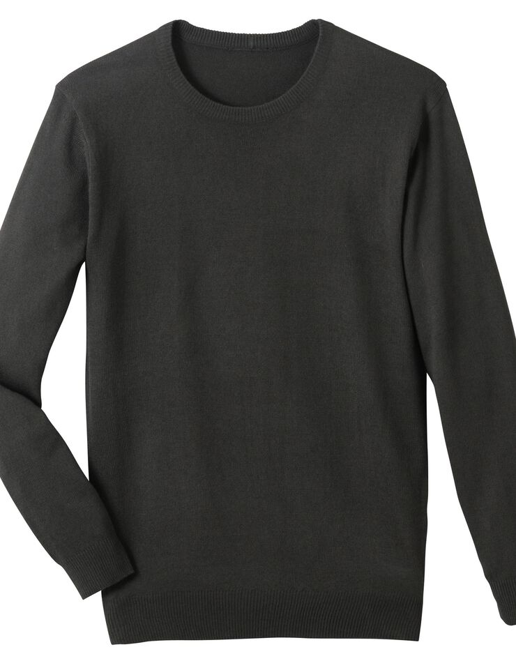 Pull uni col rond (anthracite) Pull uni col rond (anthracite)