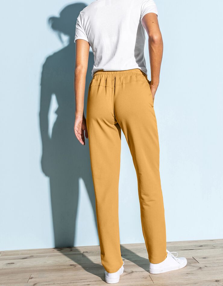 Pantalon jogpant ceinture élastiquée molleton (curry) Pantalon jogpant ceinture élastiquée molleton (curry)