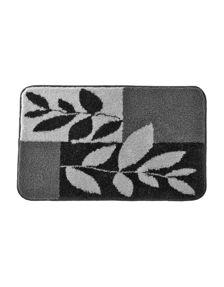 Tapis de bain motif provençal (gris) Tapis de bain motif provençal (gris)