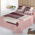 Couvre-lit matelass&eacute; imprim&eacute; C&acirc;line (rose)