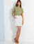 T-shirt "loose" en coton, uni (kaki clair)