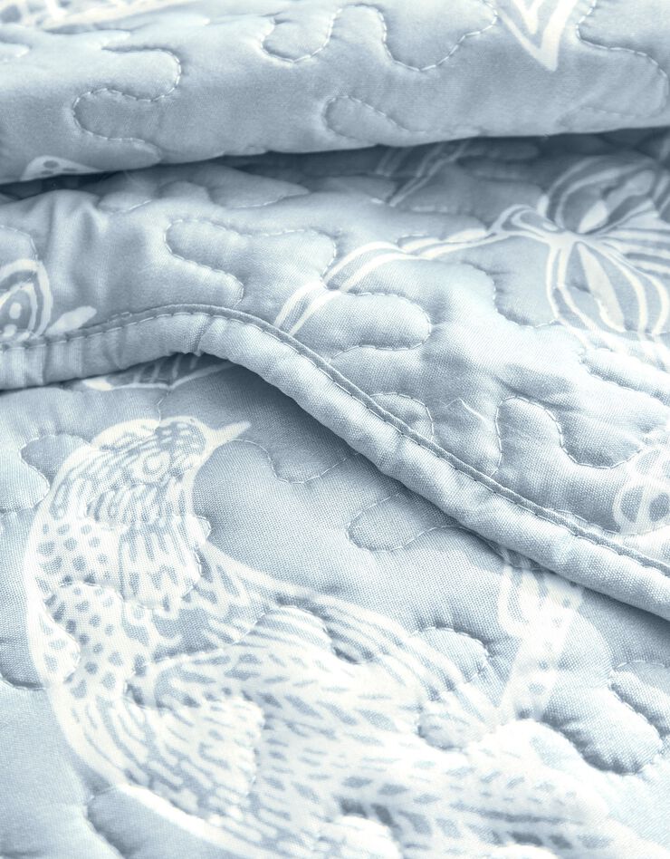 Couvre-lit matelassé microfibre réversible motifs perse (gris) Couvre-lit matelassé microfibre réversible motifs perse (gris)