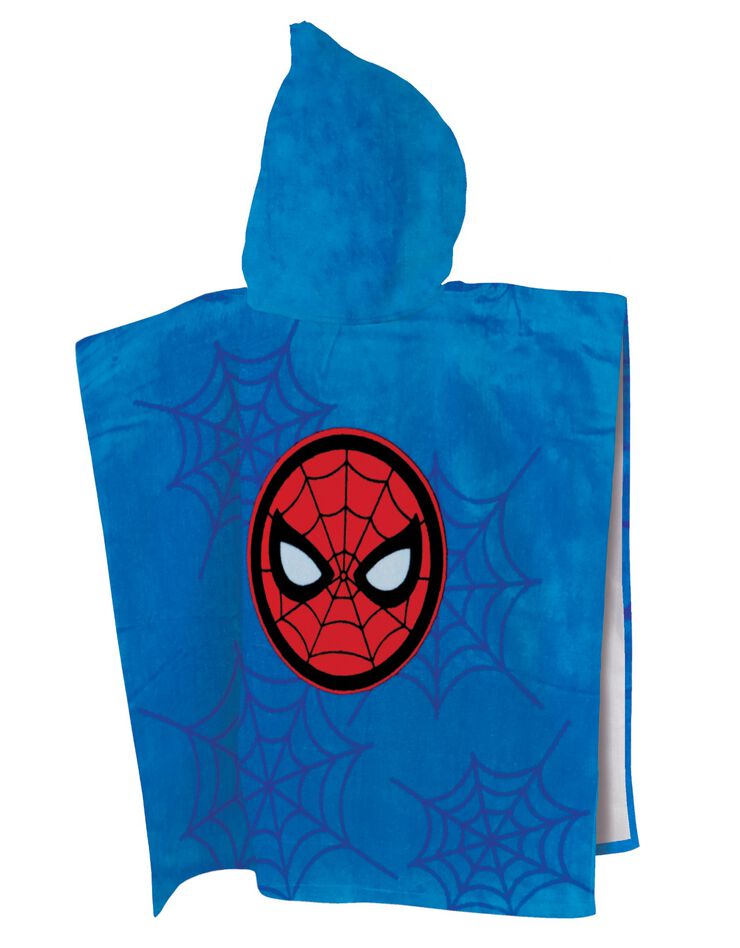 Poncho de bain enfant Spider-Man® à capuche personnalisable  (bleu)