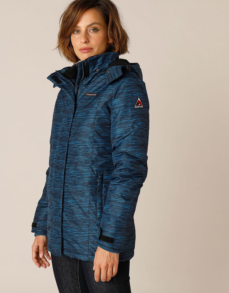 Parka imperméable doublée polaire (bleu canard) Parka imperméable doublée polaire (bleu canard)