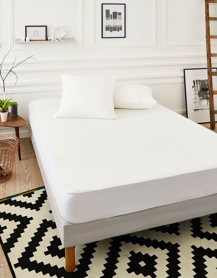 Protège-matelas Premium Technologie Coolmax® (blanc)