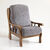 Housse microfibre bi-extensible effet faux uni spéciale fauteuil rustique  (gris anthracite)