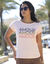 T-shirt imprimé "amour", manches à revers (rose pâle)