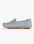 Mocassins en cuir velours (bleu)