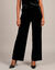 Pantalon large en velours, taille &eacute;lastiqu&eacute;e (noir)