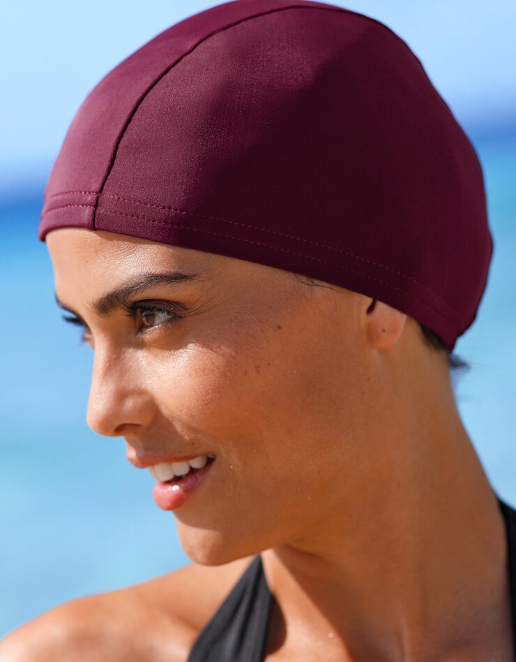 Bonnet de bain spécial piscine (prune) Bonnet de bain spécial piscine (prune)