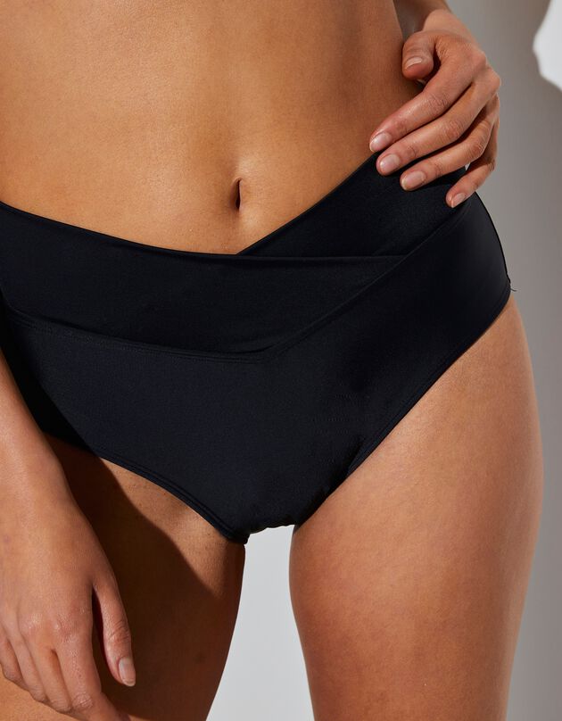 Culotte de bain taille haute Solaro  (noir)