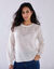 Pull détails maille pointelle (écru)