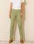Pantalon droit "ultra confort" taille élastiquée (vert tilleul) Pantalon droit "ultra confort" taille élastiquée (vert tilleul)