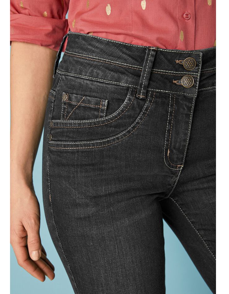 Jean coupe droite délavé stretch (black) Jean coupe droite délavé stretch (black)