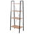 Etagère pliable STOCKIES style industriel - 4 niveaux (naturel)