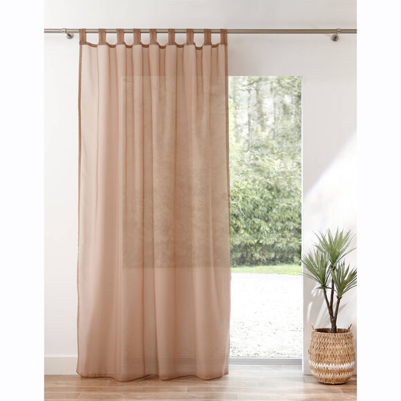 Panneau voile uni finition pattes (taupe)