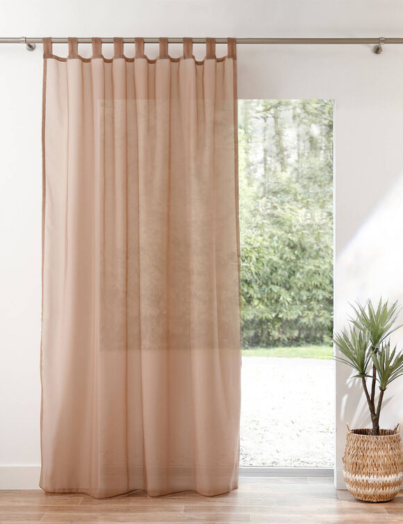 Panneau voile uni finition pattes (taupe)