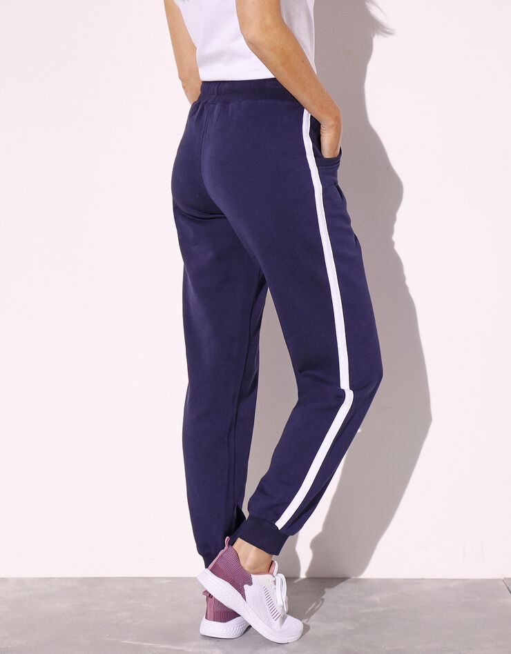 Pantalon blousant bicolore (marine / blanc) Pantalon blousant bicolore (marine / blanc)