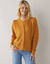 Cardigan boutonné maille fantaisie, toucher doux (curry)