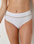 Culotte haute microfibre et tulle plumetis effet seconde peau Paia - lot de 2 (blanc)