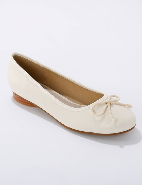 Ballerines plates (crème)