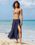 Soutien-gorge de bain drapé imprimé Toboki, avec armatures (multicolore)