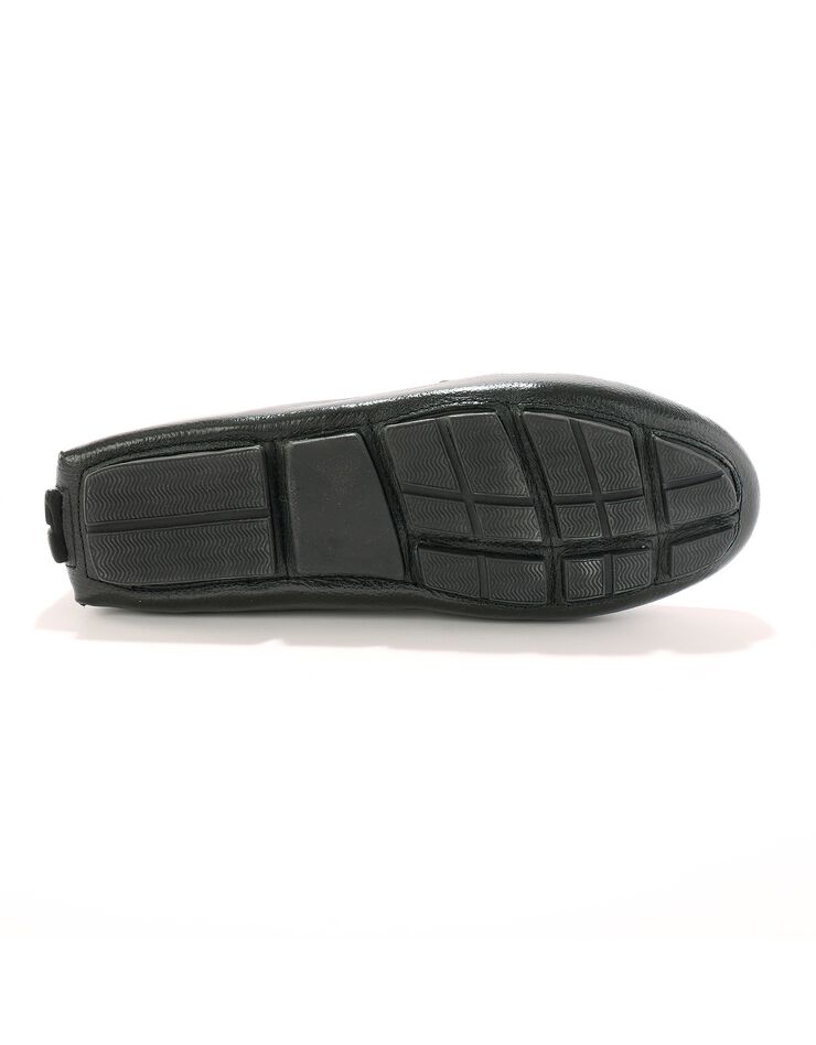 Mocassins en cuir grainé (noir)