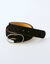 Ceinture boucle coloris doré, croûte de cuir (noir)