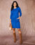 Robe pull à poches (bleu)