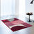 Tapis décoratif motif géométrique (rouge)