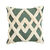 Coussin tufté (vert / sable)